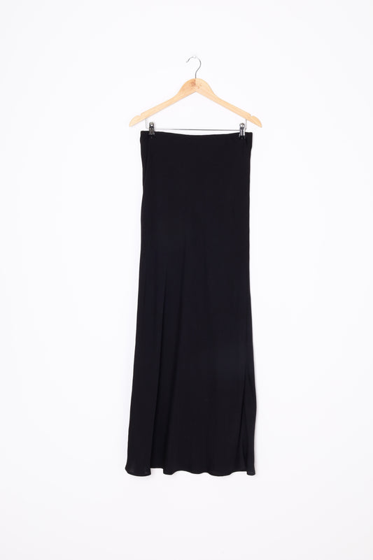 Knuefermann Womens Black Maxi Skirt Size L