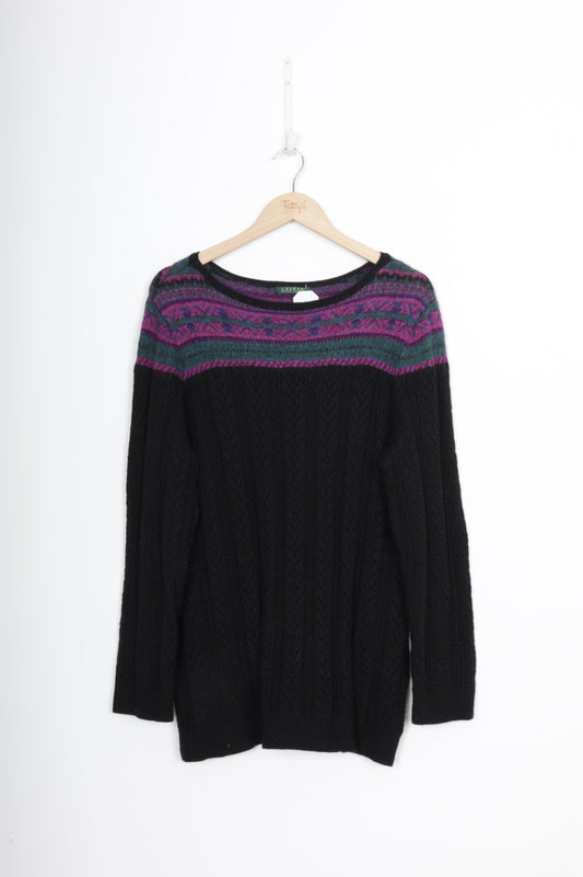 Lauren Ralph Lauren Womens Black Jumper Size L