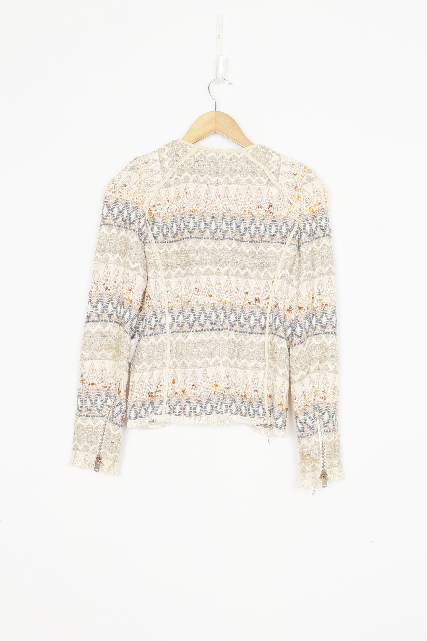 IRO Womens Cream Jacket Size 1