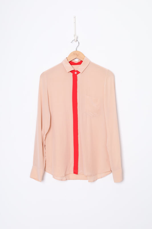 Jaimie Womens Pink Shirt Size 10