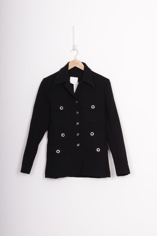 Paris Georgia Womens Black Blazer Size M