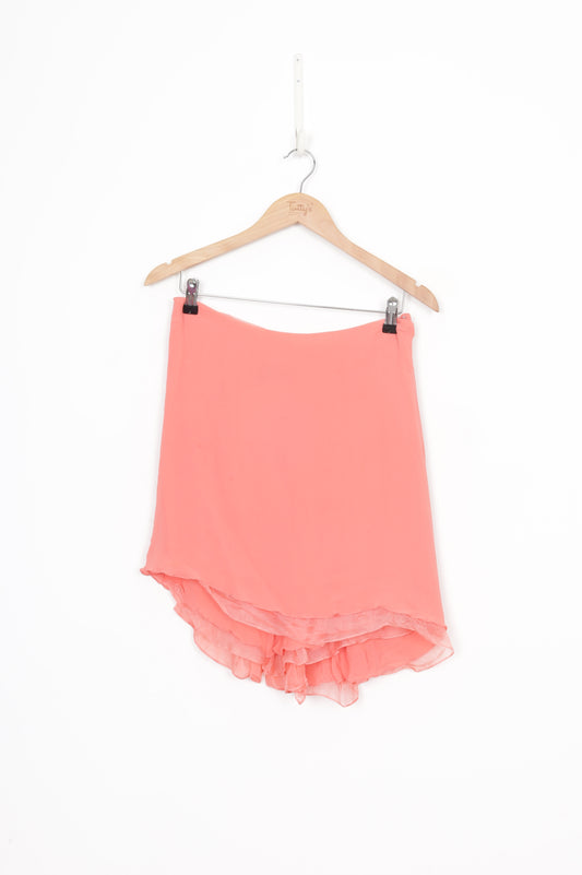 Roberta Furlanetto Womens Orange Skirt Size 40