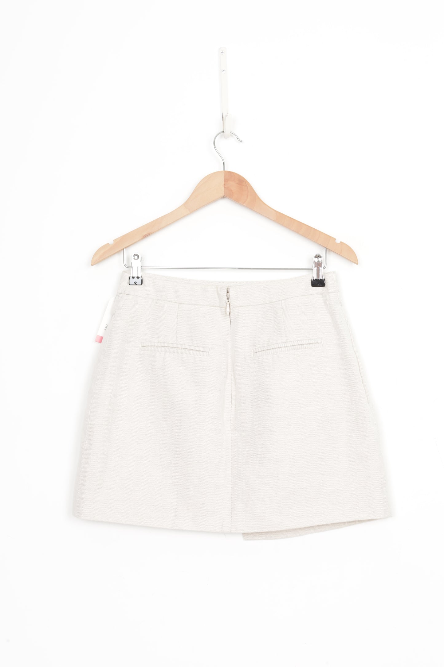 mossman Womens Beige Mini Skirt Size 8