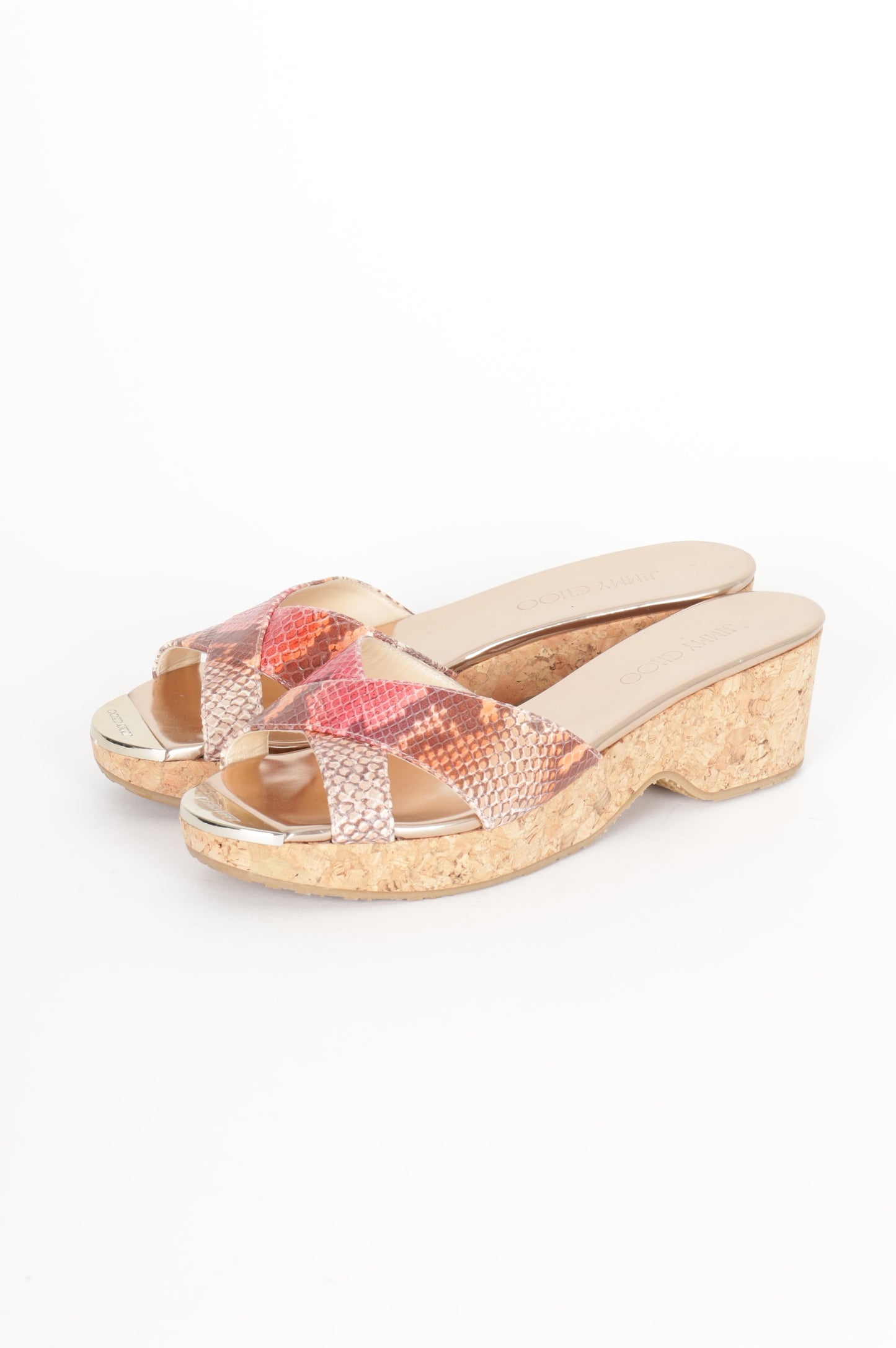 Jimmy Choo Womens Metallic Shoes Size EU 39.5