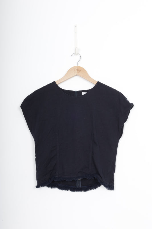 Veronika Maine Womens Blue Top Size 8