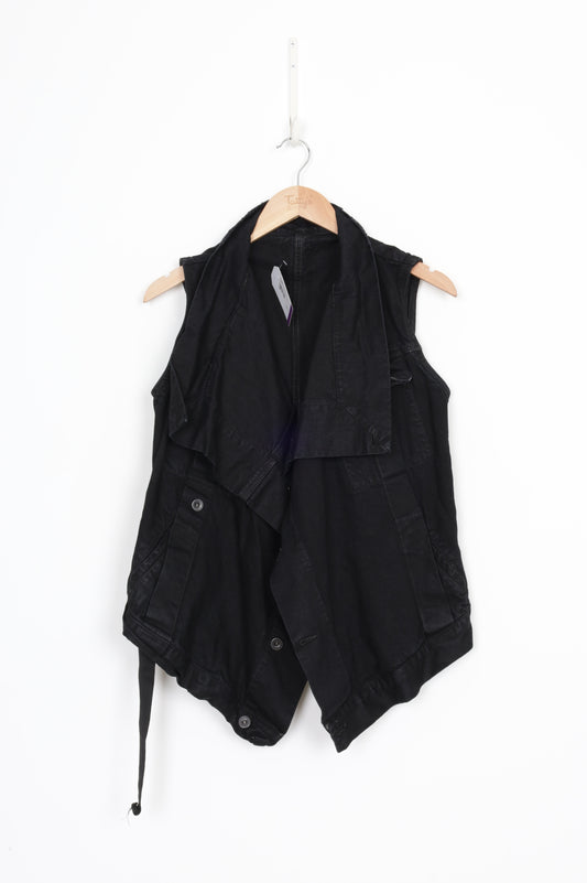 DRKSHDW Rick Owens Womens Black Vest Size L