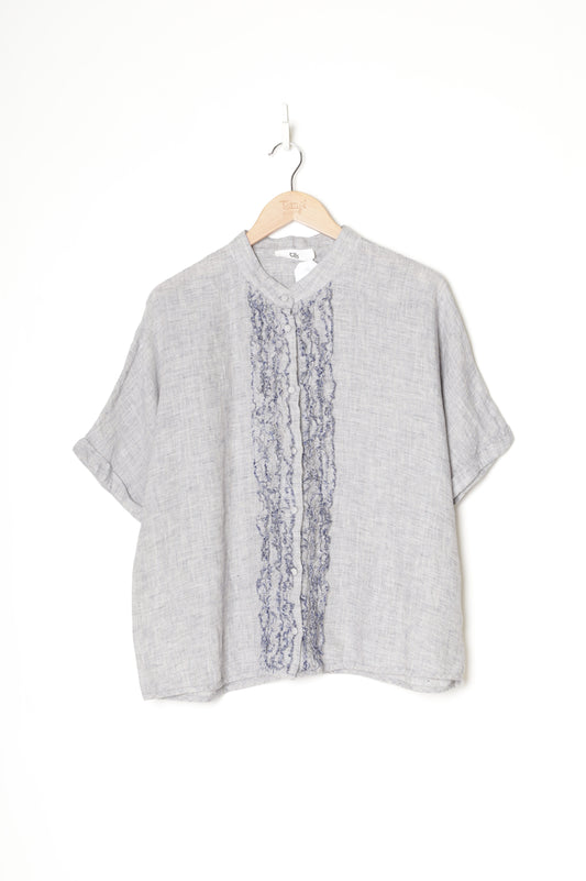 Sills Womens Grey Top Size 12