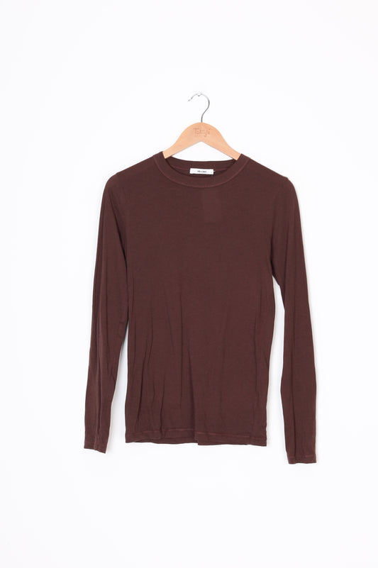 Jac+Jack Womens Brown T-shirt Size S