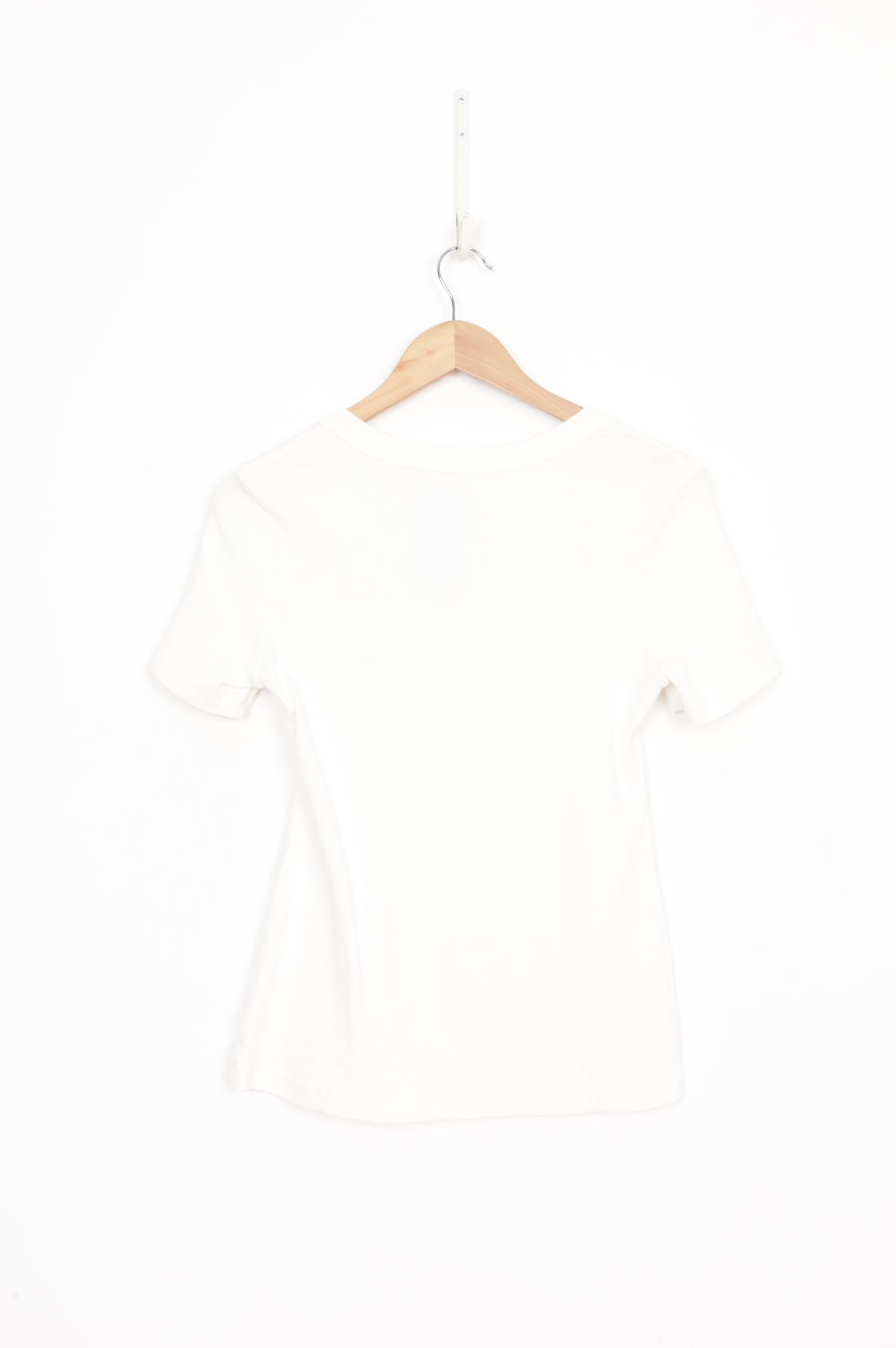 Caitlin Crisp Womens White Top Size 12