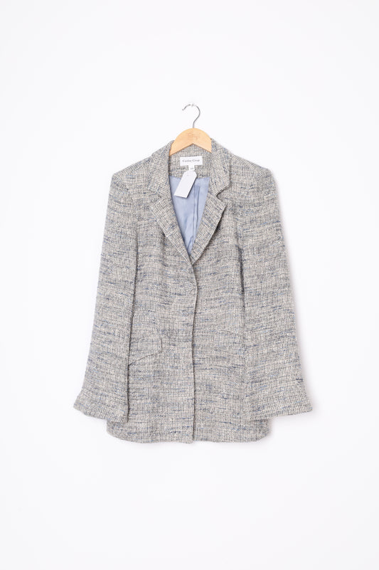 Caitlin Crisp Womens Blue Blazer Size 12