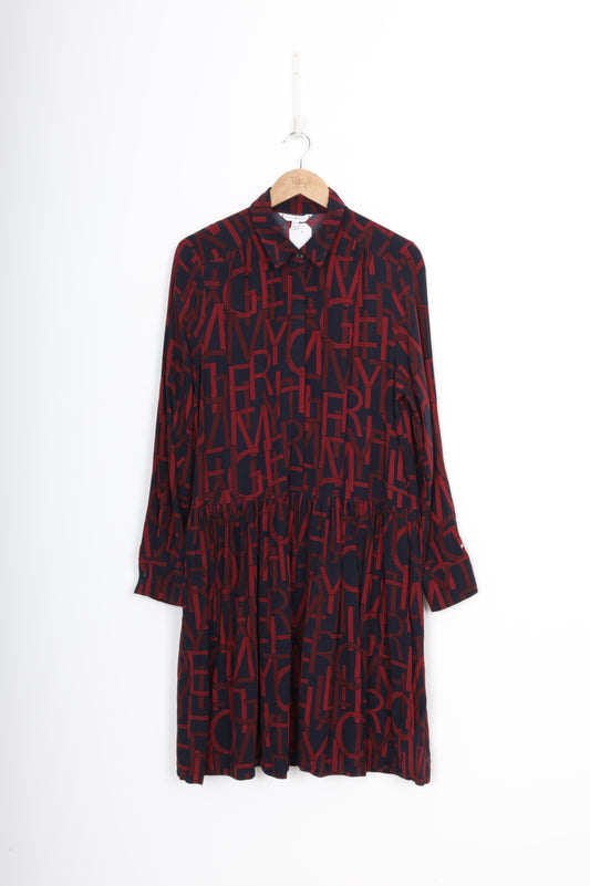 Tommy Hilfiger Womens Black Dress Size 14