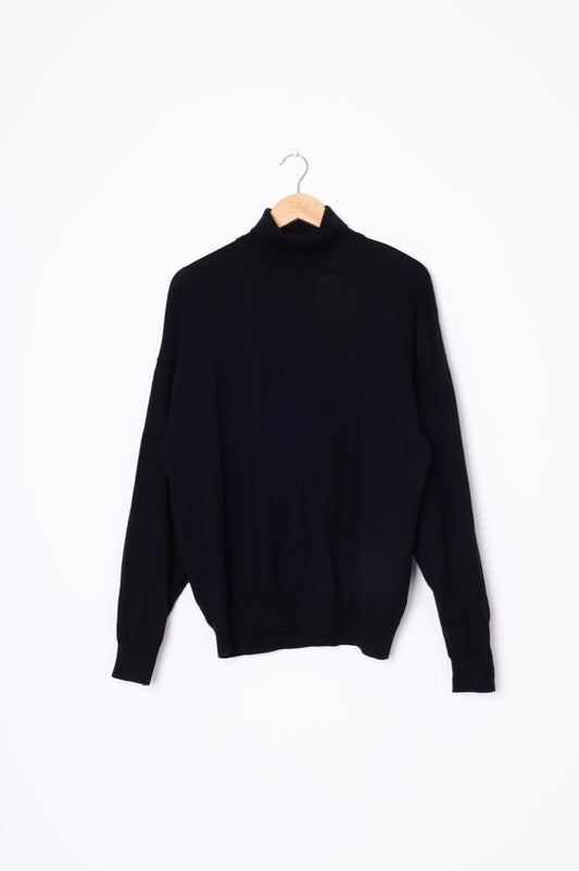 Thomas Mens Black Jumper Size M
