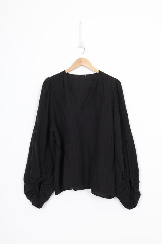 A&C Womens Black Top Size N/S