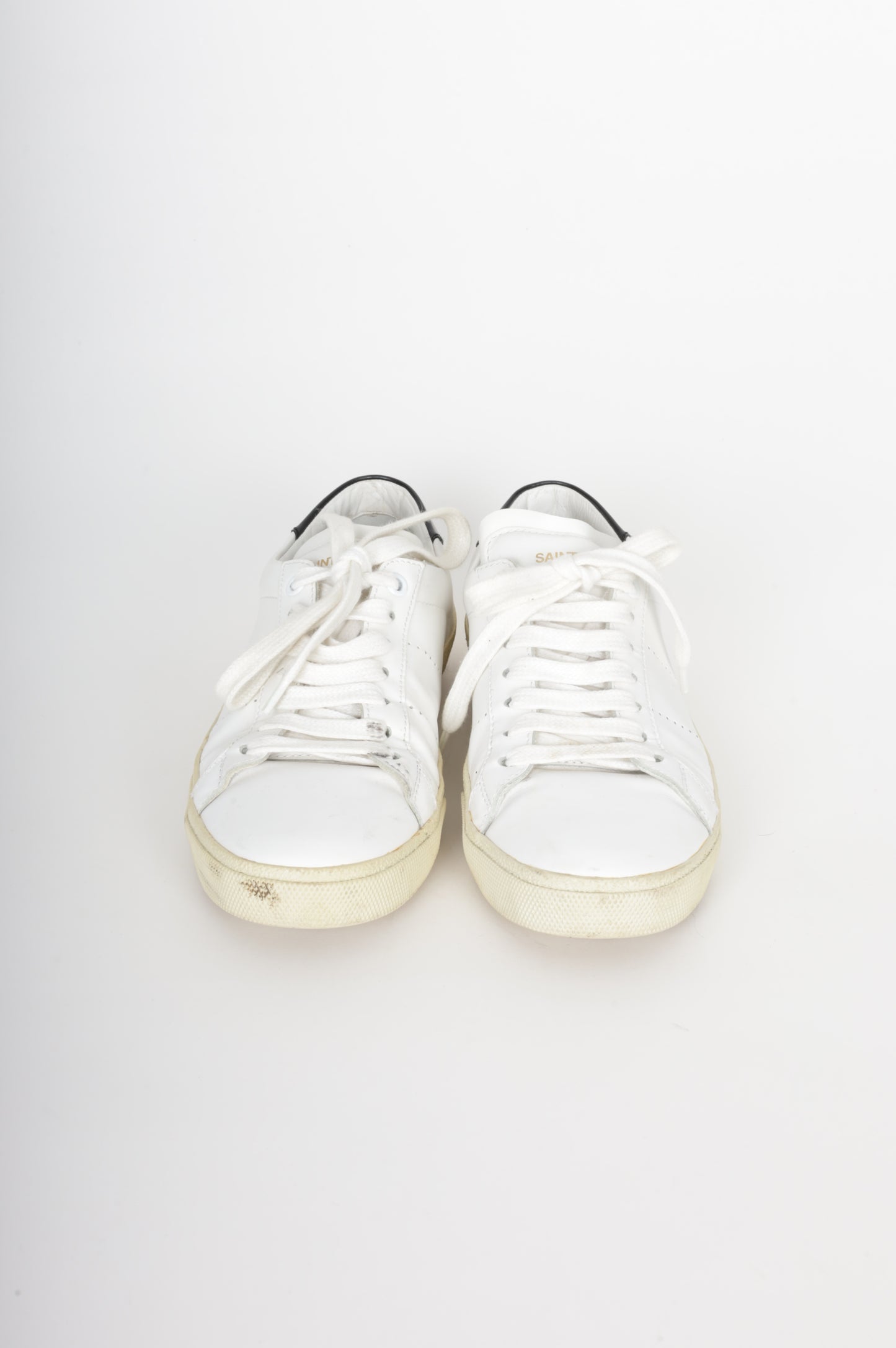 Saint Laurent Womens Cream Sneakers Size 36