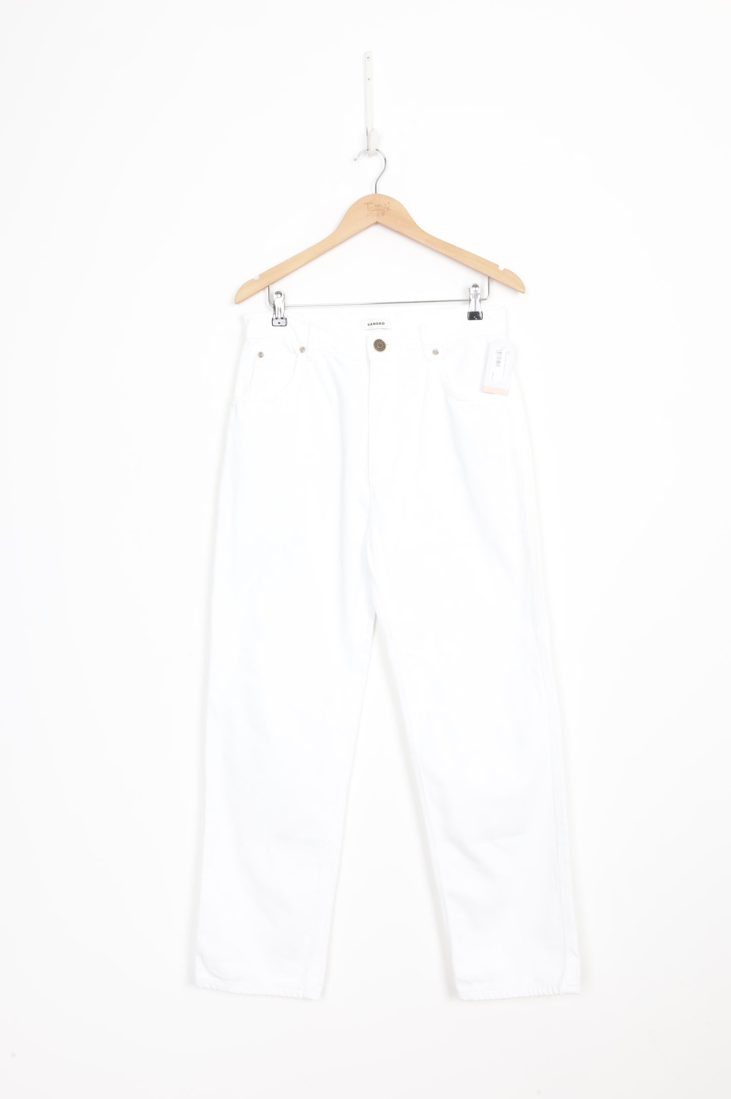 Sandro Womens White Jeans Size 42