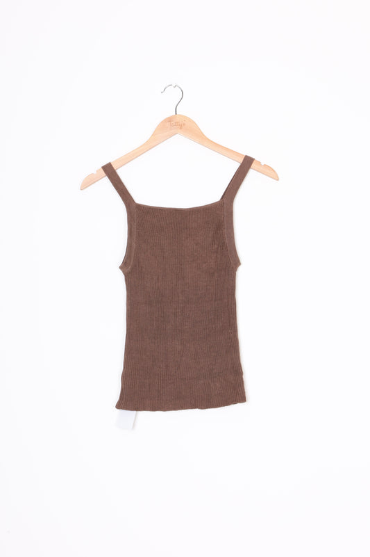 Wixii Womens Brown Top Size S