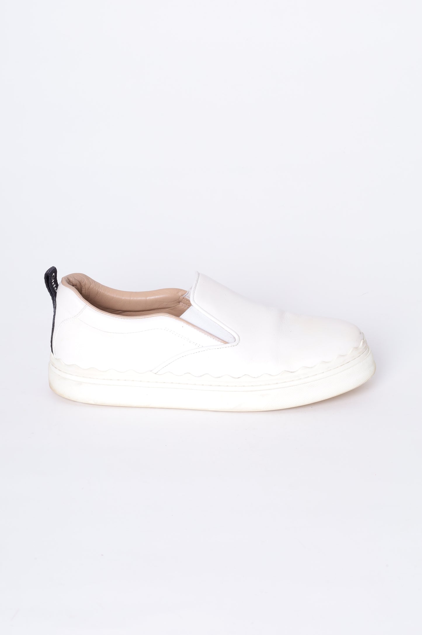 Chloe Womens White Sneakers Size EU 39