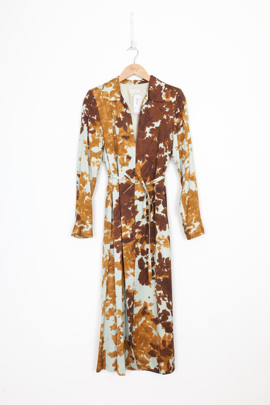 Dries Van Noten Womens Blue Dress Size 34