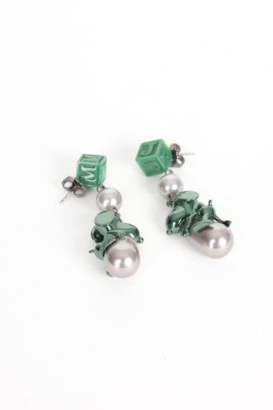Marc Jacobs x Peanuts Womens Green Earrings Size O/S