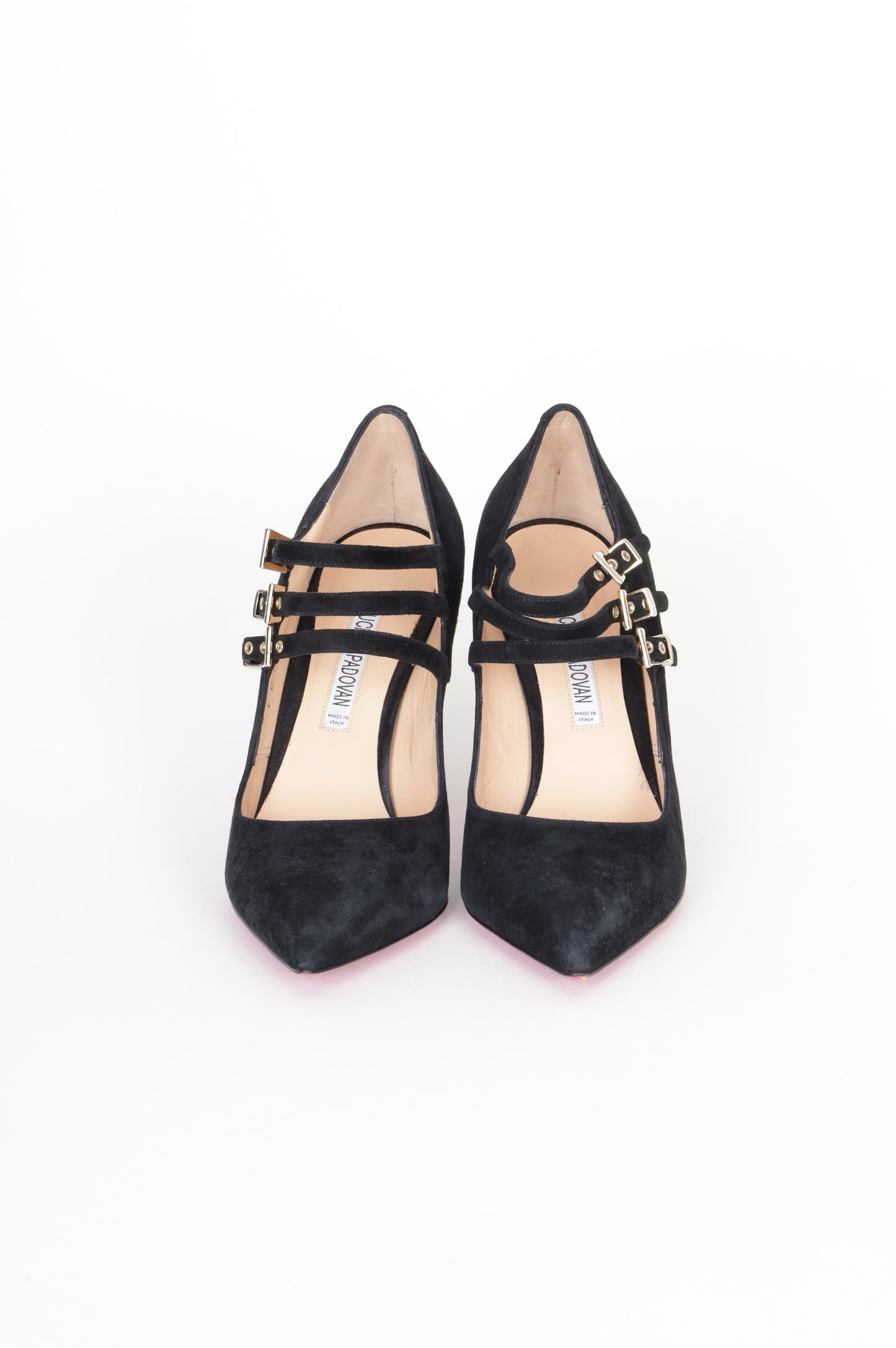 Luciano Padovan Womens Black Heels Size EU 38.5