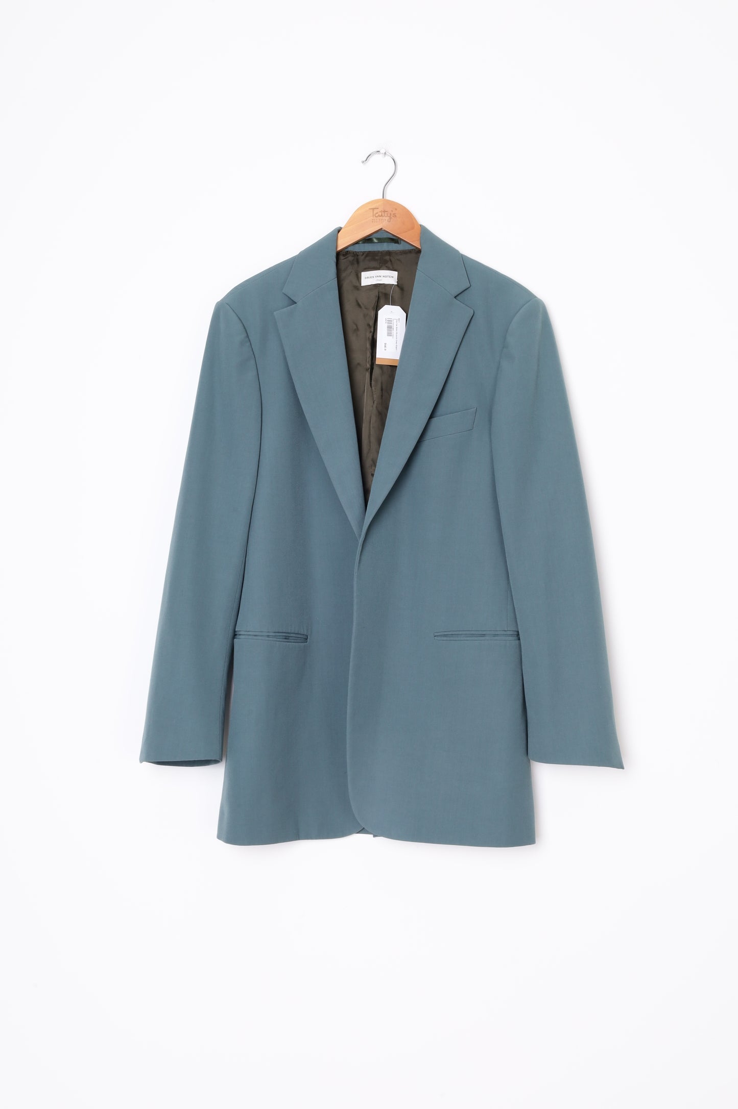 Dries Van Noten Womens Green Blazer Size S
