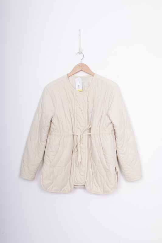 No Label Womens Cream Jacket Size M