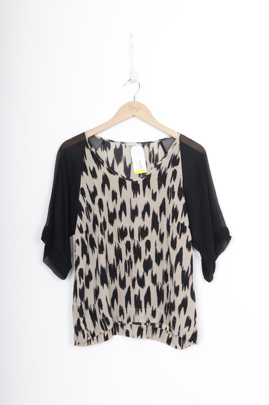 Juliette Hogan Womens Black Top Size 12 MO