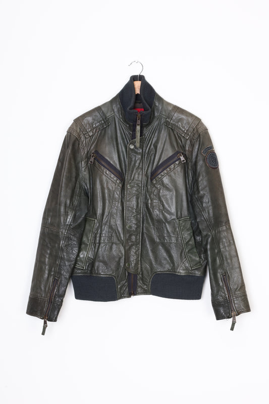 Fire Trap Mens Green Jacket Size L