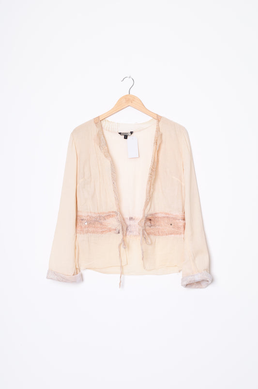 Rozae Nichols - Vintage Womens Pink Jacket Size S