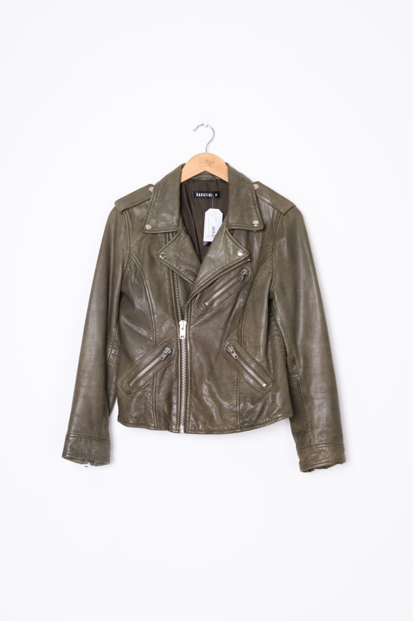 Sabatini Womens Green Jacket Size XS