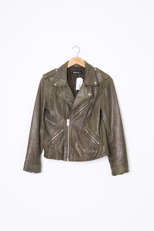 Sabatini Womens Green Jacket Size XS