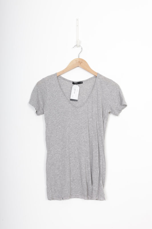 Bassike Womens Grey Top Size XS