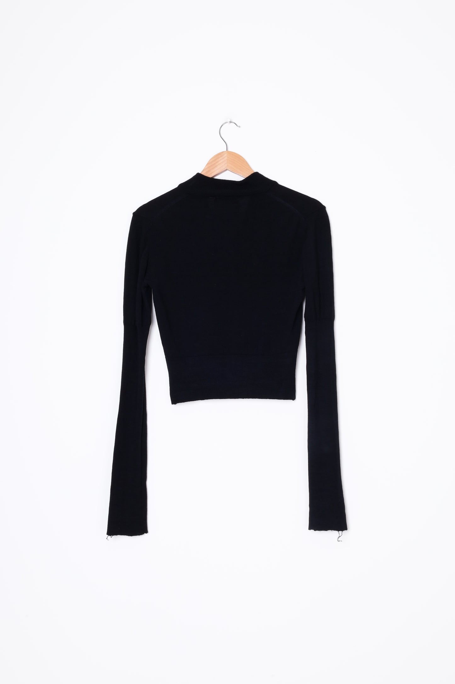 Nom D Womens Black Cardigan Size 1