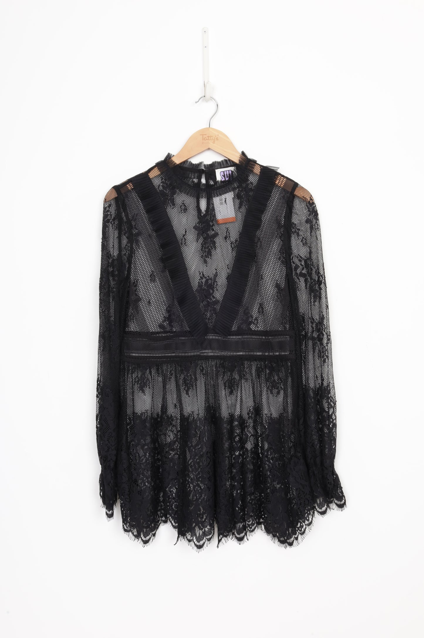 Sui by Anna Sui Womens Black Top Size M