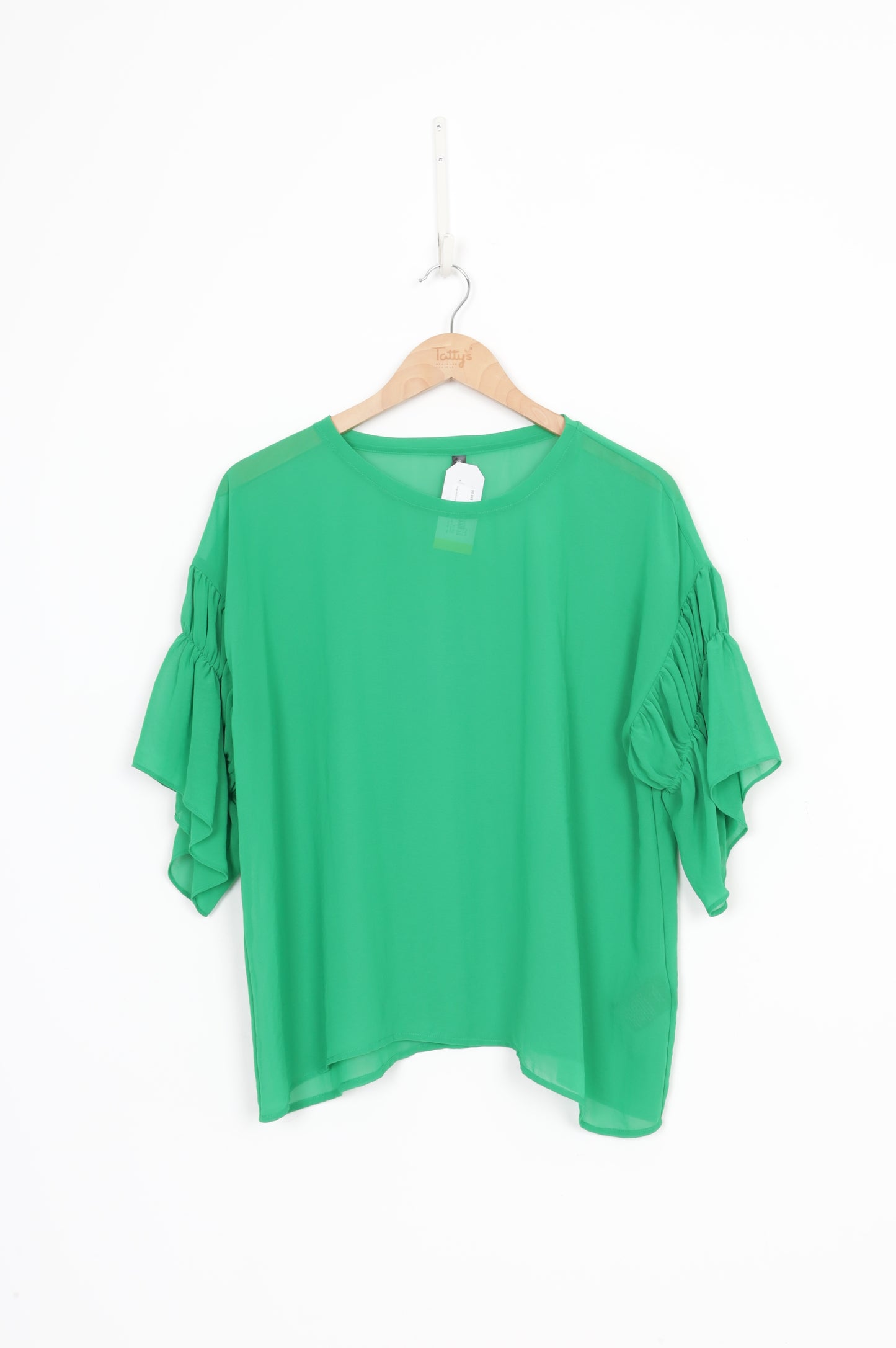 Faithfuly by Moochi Womens Green Blouse Size XS