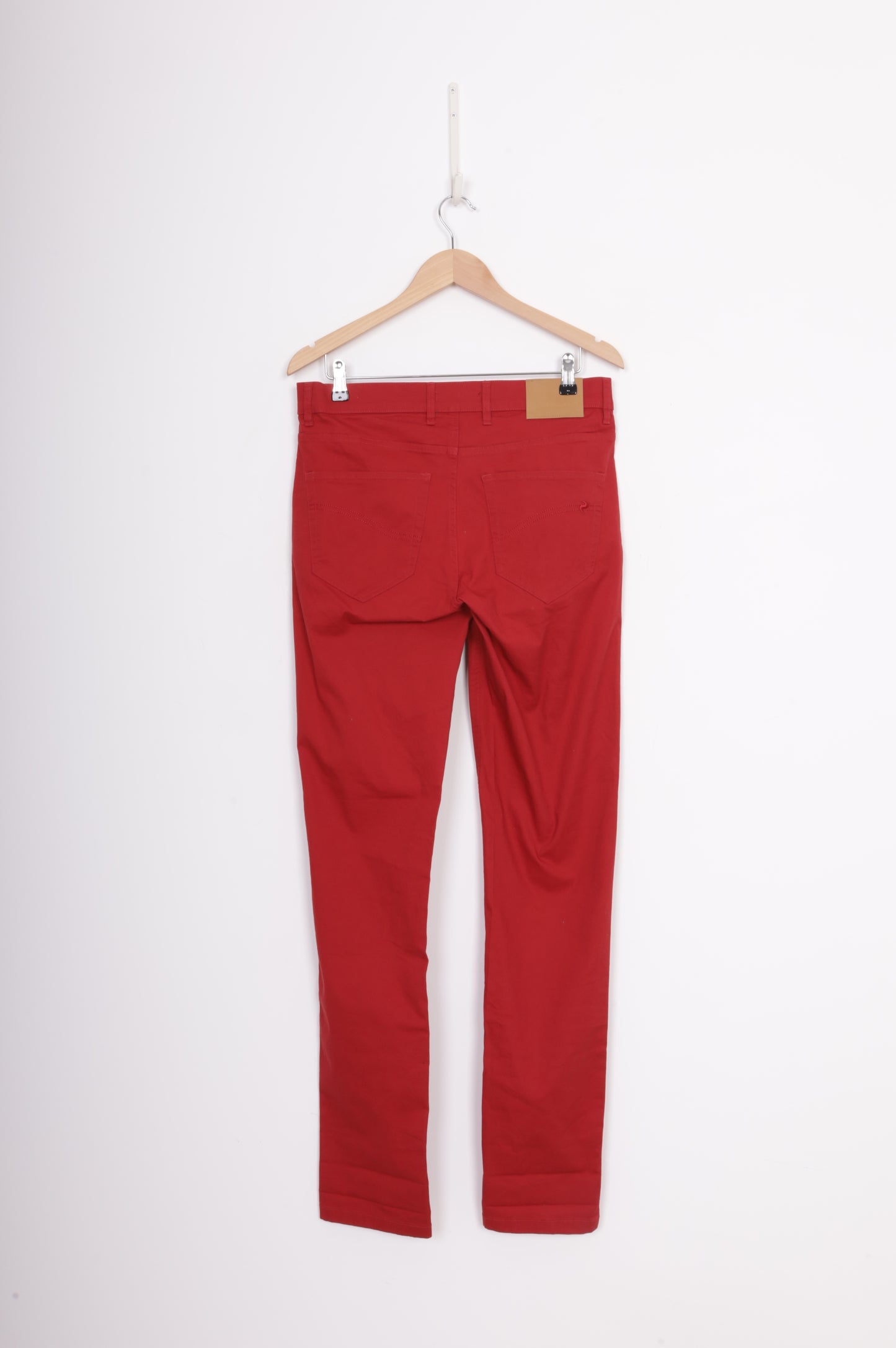 Bucalo Mens Red Jeans Size 34