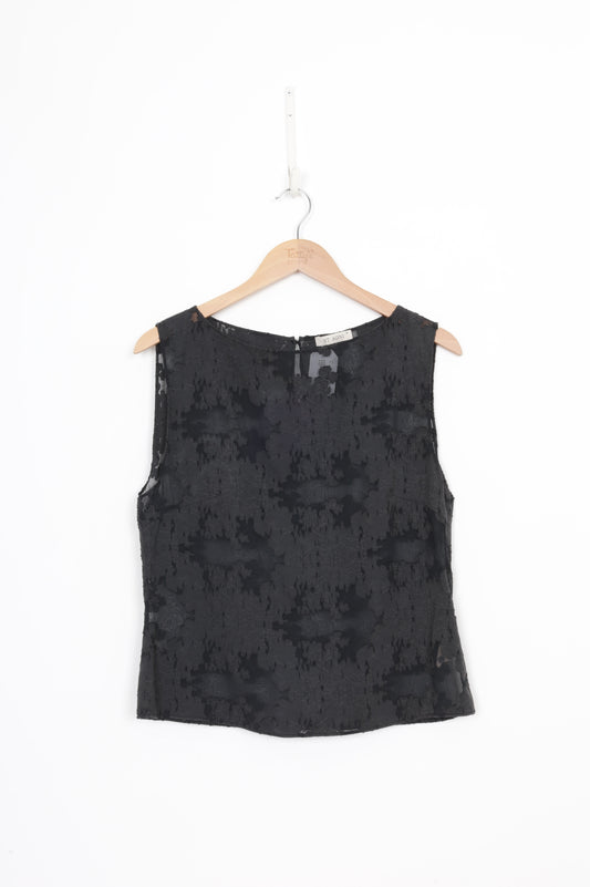 St. Agni Womens Grey Top Size M