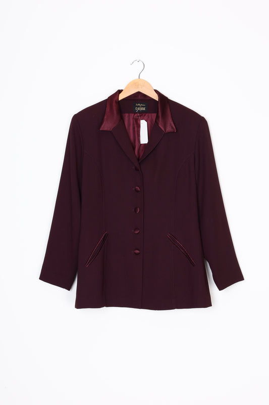 Classique - Vintage Womens Red Jacket Size 14