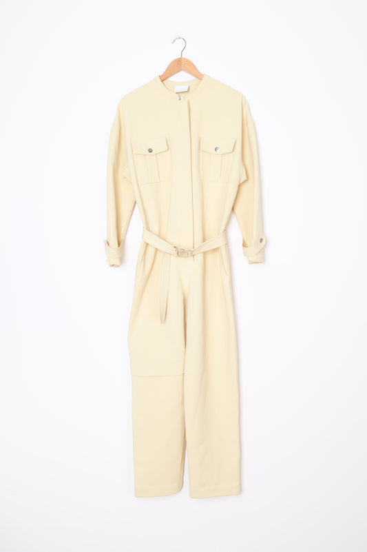 Paris Georgia Womens Yellow Jumpsuit Size S
