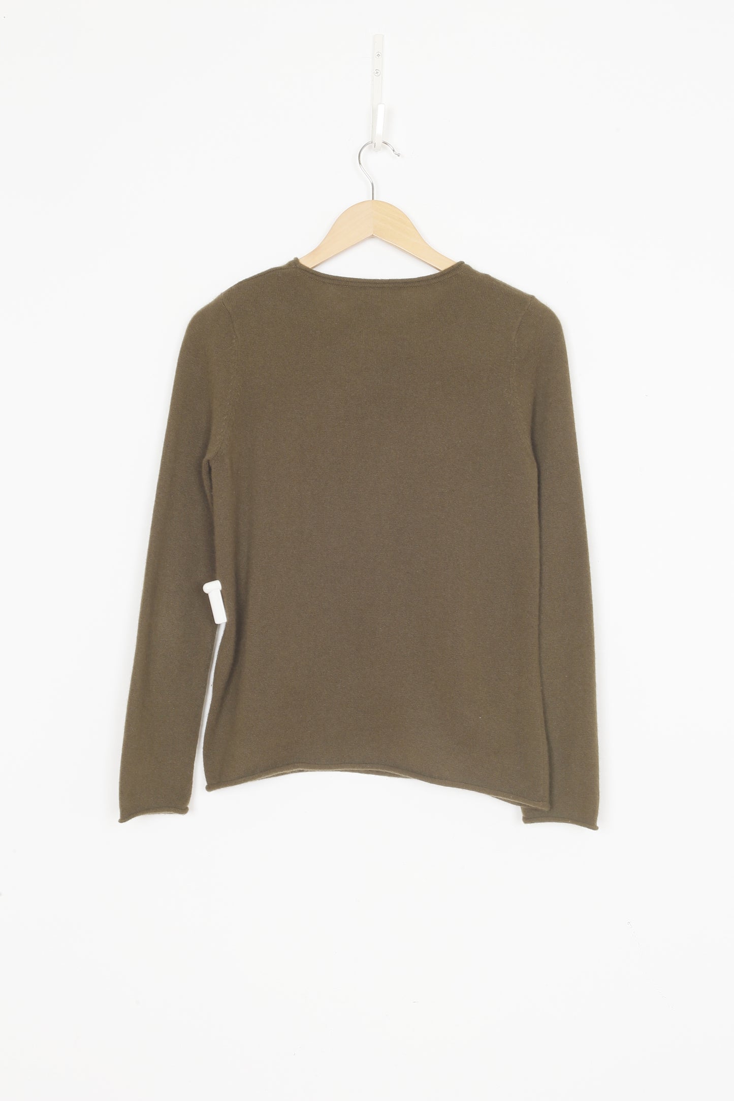 Elle + Riley Cashmere Womens Green Jumper Size S