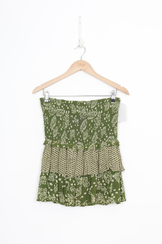 Cecile Womens Green Skirt Size M