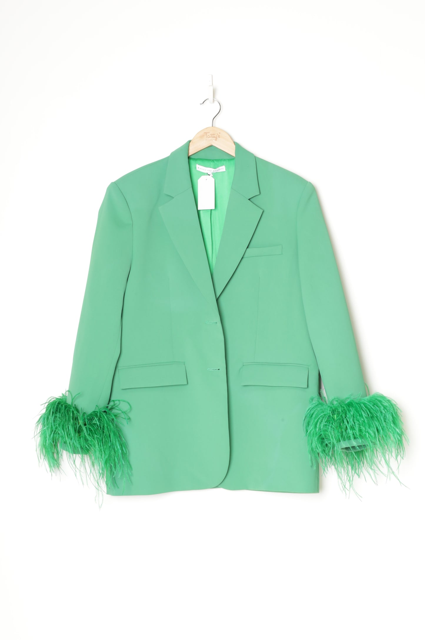 Bianca & Bridget Womens Green Blazer Size 12