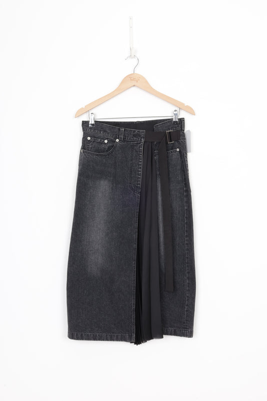 Sacai Womens Grey Skirt Size 3