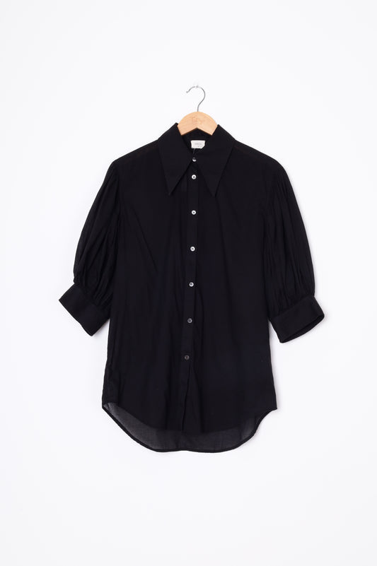 Mahsa Womens Black Blouse Size XS