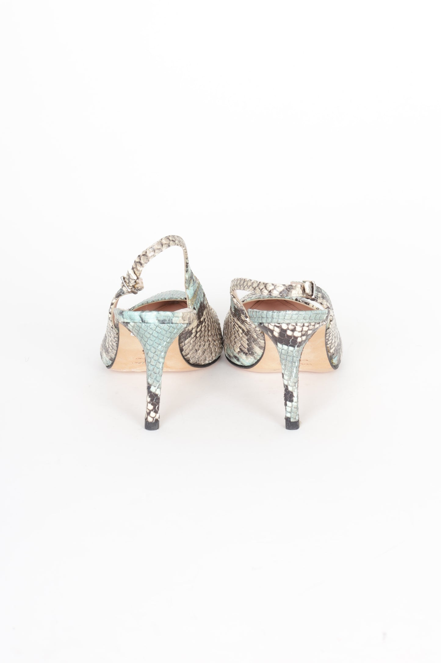 Alberto Zago Womens Green Heels Size EU 38.5