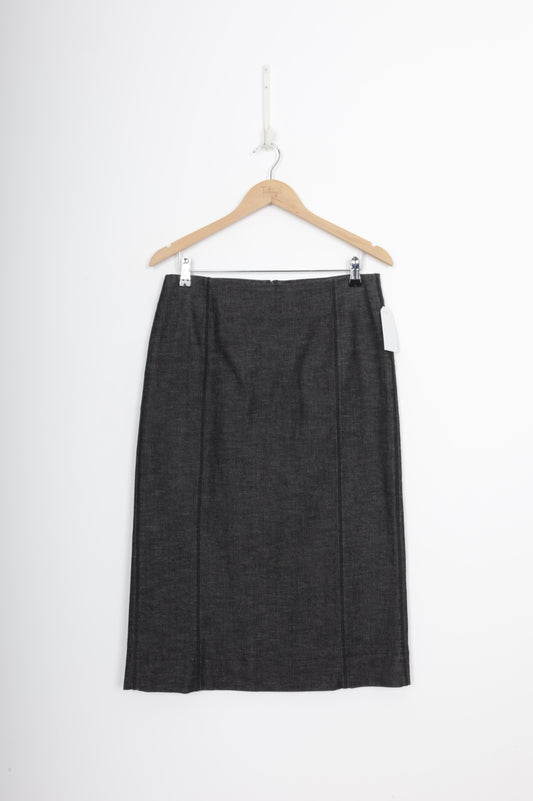 Suzanne Gregory Womens Grey Skirt Size 12