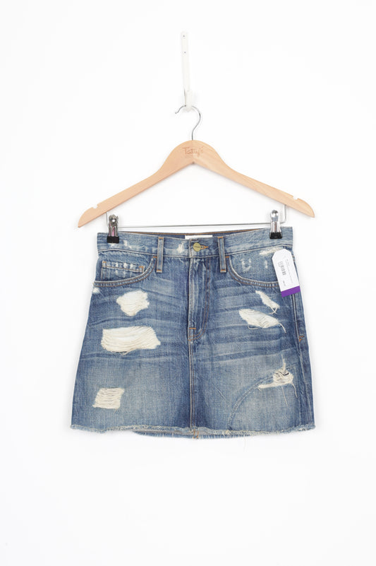 Frame Womens Blue Mini Skirt Size 24