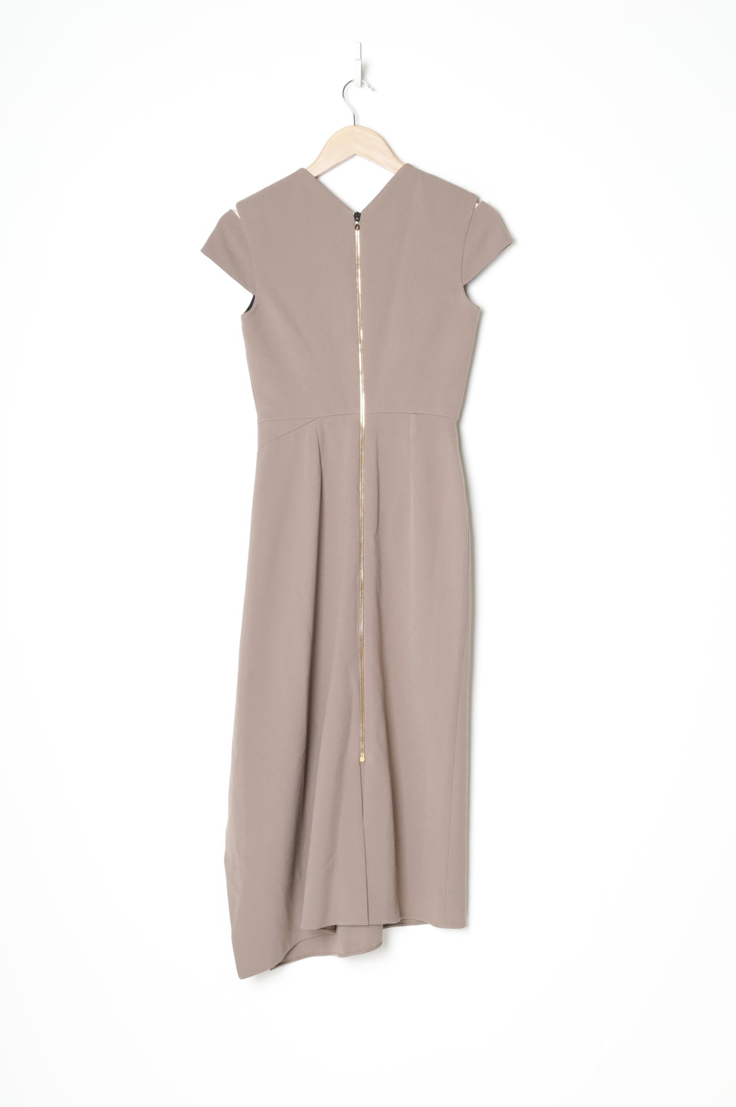 Essential edit by Roland Mouret Womens Beige Dress Size EU 34
