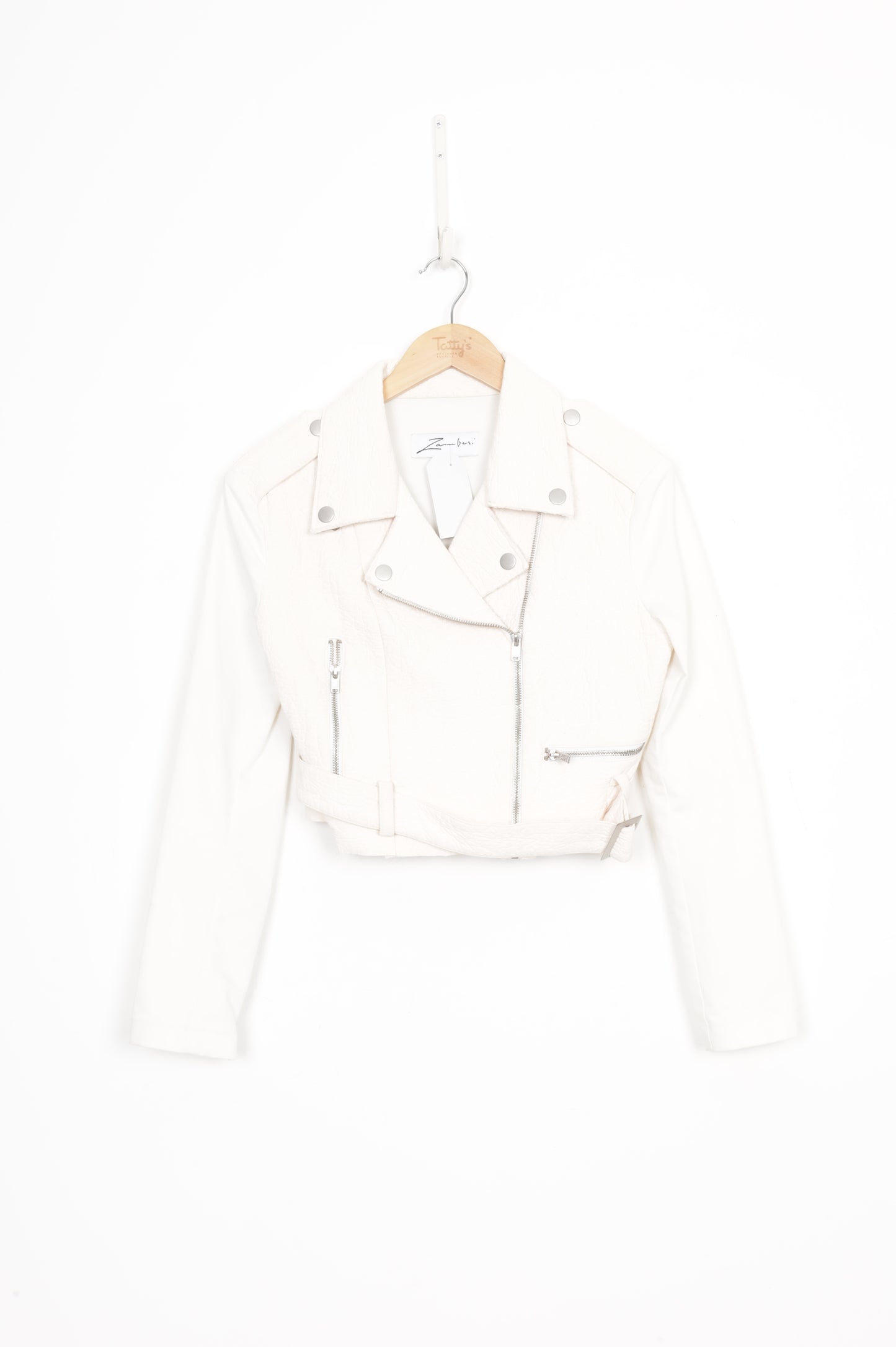 Zambesi Womens White Jacket Size 8