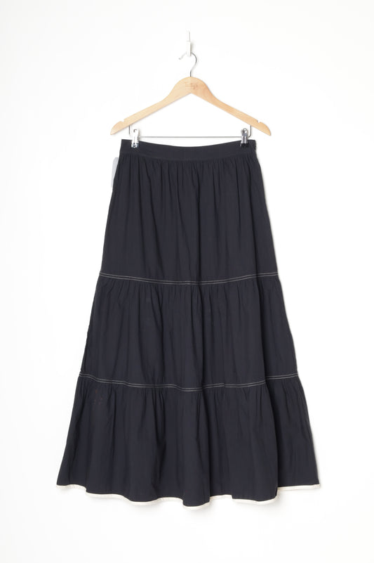 Marle Womens Black Maxi Skirt Size 12